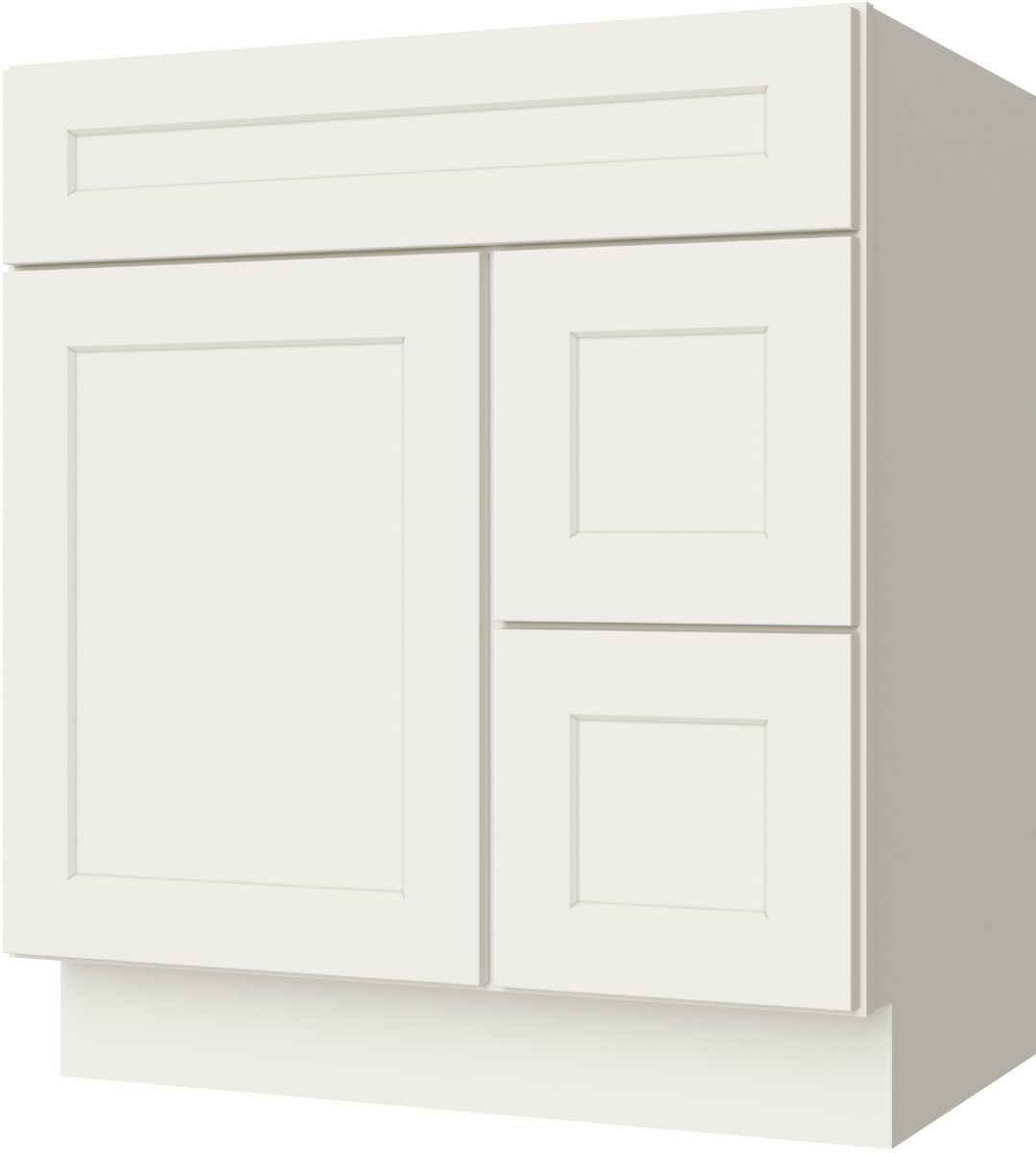 FA3021DR vanity in Cream White Shaker