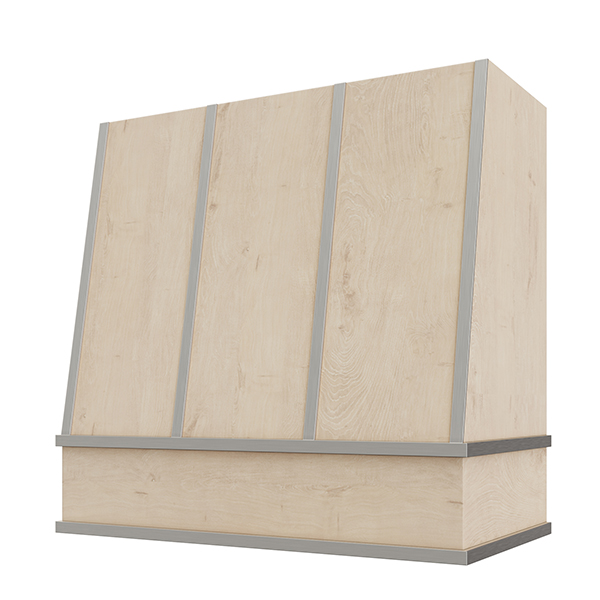 Angled with Steel Strapping range hood