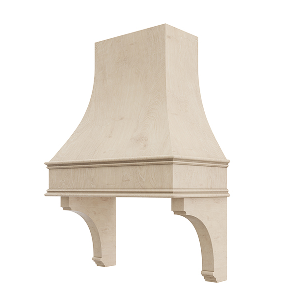 Curved Hood with Corbels range hood