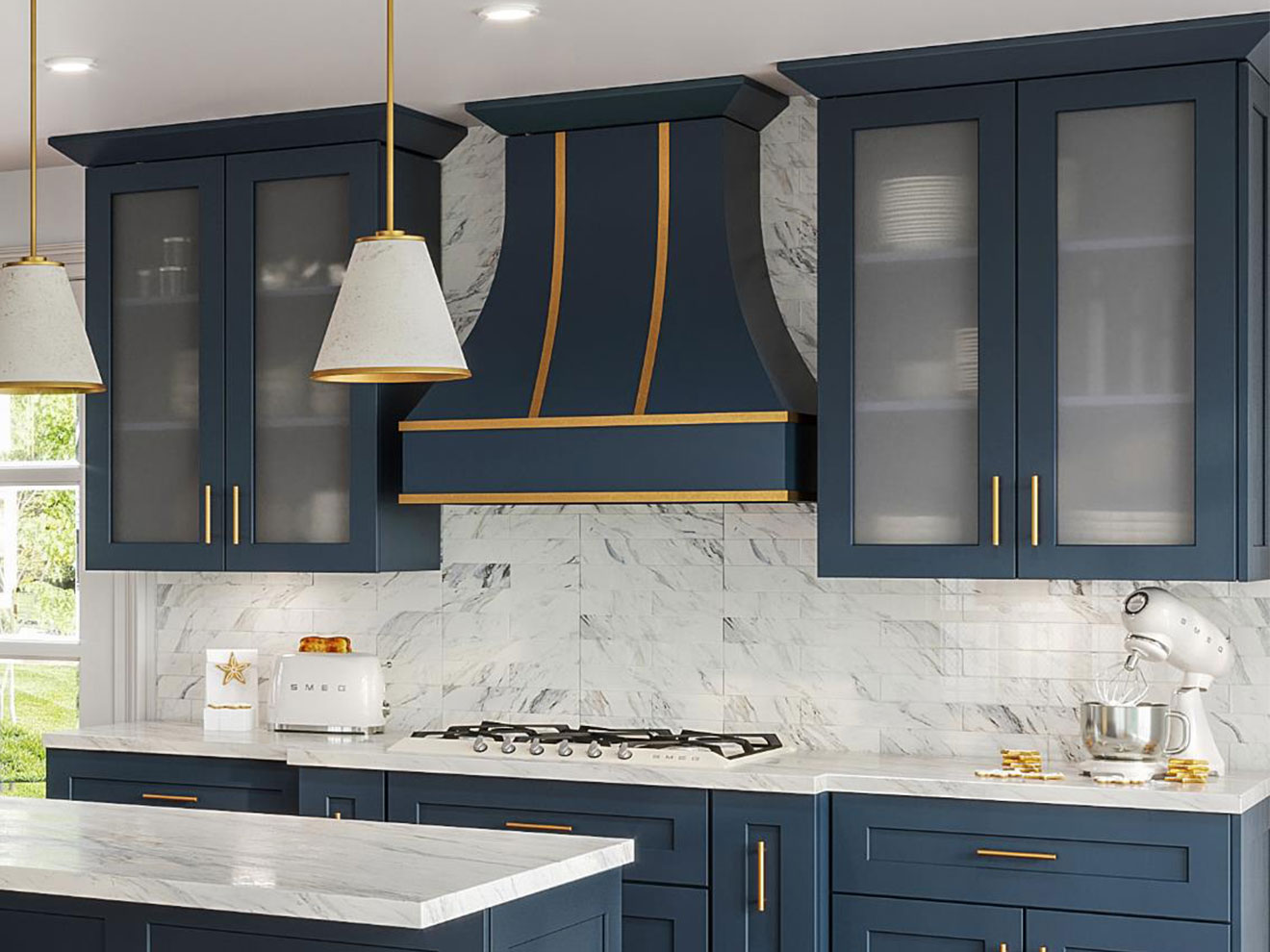 Aria Blue kitchen, view 3