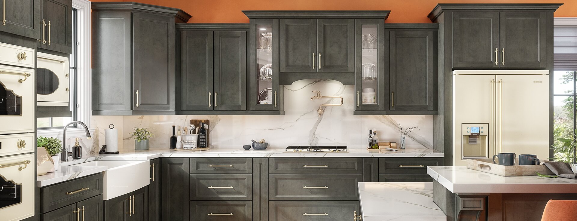 Smoky Gray kitchen cabinetry