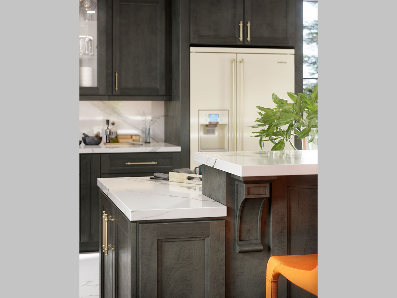 Smoky Gray kitchen, view 3