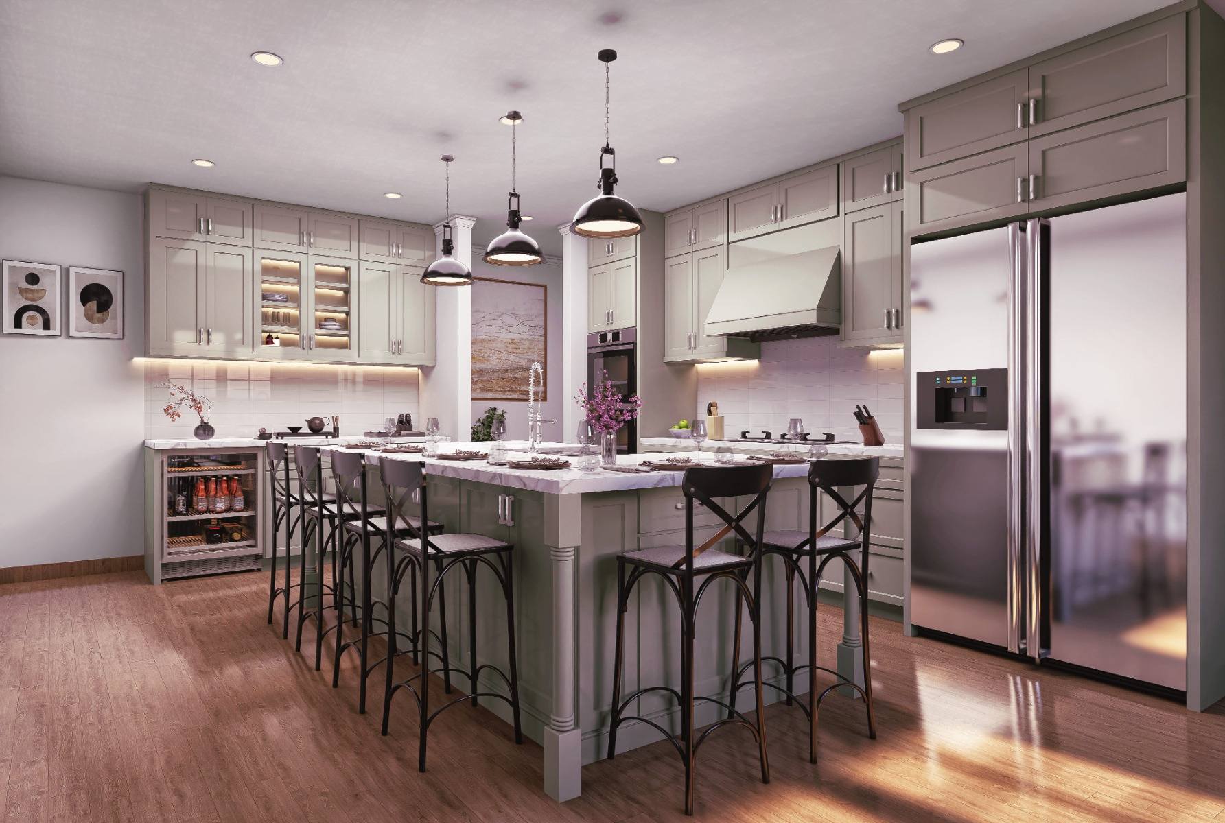Sandy Mirage Shaker cabinetry